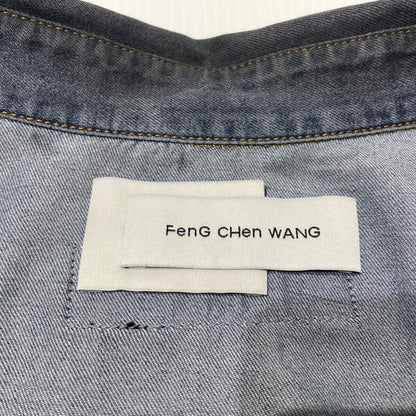【中古品】【メンズ】 FenG CHen WANG フェン チェン ワン INDIGO GRADIENT DENIM SHIRT FUS21SR21 インディゴ デニム シャツ 長袖 トップス 141-260919-yo-04-teih サイズ：S カラー：インディゴ/ブラック 万代Net店