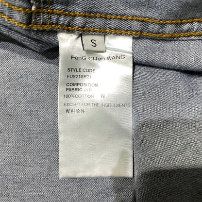 【中古品】【メンズ】 FenG CHen WANG フェン チェン ワン INDIGO GRADIENT DENIM SHIRT FUS21SR21 インディゴ デニム シャツ 長袖 トップス 141-260919-yo-04-teih サイズ：S カラー：インディゴ/ブラック 万代Net店