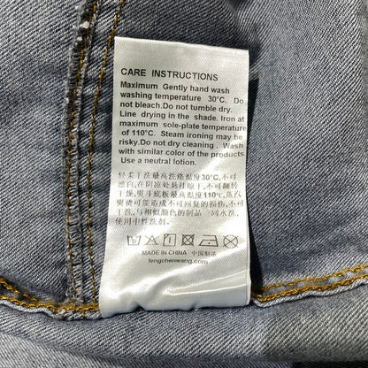 【中古品】【メンズ】 FenG CHen WANG フェン チェン ワン INDIGO GRADIENT DENIM SHIRT FUS21SR21 インディゴ デニム シャツ 長袖 トップス 141-260919-yo-04-teih サイズ：S カラー：インディゴ/ブラック 万代Net店