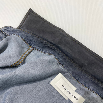 【中古品】【メンズ】 FenG CHen WANG フェン チェン ワン INDIGO GRADIENT DENIM SHIRT FUS21SR21 インディゴ デニム シャツ 長袖 トップス 141-260919-yo-04-teih サイズ：S カラー：インディゴ/ブラック 万代Net店