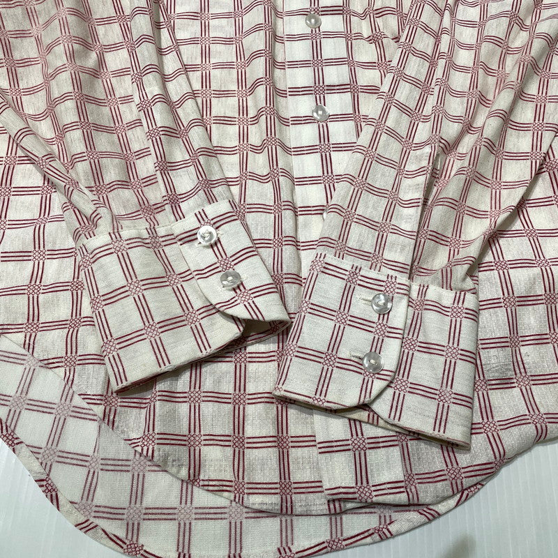 【現状渡し品】【メンズ】 ARROW アロー 70's DACRON POLY COTTON L/S SHIRT VINTAGE 70年代 ダクロンポリ コットン ロングスリーブ シャツ 長袖 トップス ヴィンテージ 145-260919-yo-05-teih サイズ：不明 カラー：総柄 万代Net店
