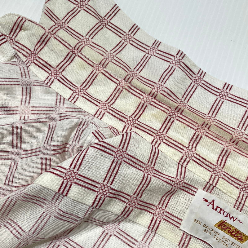 【現状渡し品】【メンズ】 ARROW アロー 70's DACRON POLY COTTON L/S SHIRT VINTAGE 70年代 ダクロンポリ コットン ロングスリーブ シャツ 長袖 トップス ヴィンテージ 145-260919-yo-05-teih サイズ：不明 カラー：総柄 万代Net店