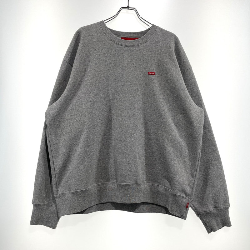 【中古品】【メンズ】 SUPREME シュプリーム 24FW SMALL BOX CREWNECK スモール ボックスロゴ クルーネック スウェット 長袖 トップス トレーナー 149-260919-yo-03-teih サイズ：L カラー：グレー 万代Net店