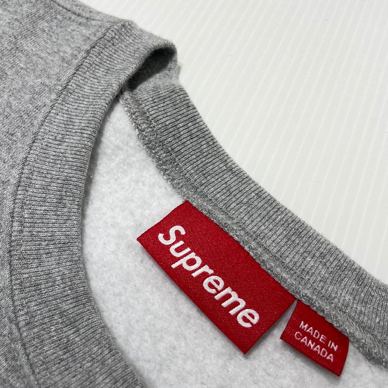 【中古品】【メンズ】 SUPREME シュプリーム 24FW SMALL BOX CREWNECK スモール ボックスロゴ クルーネック スウェット 長袖 トップス トレーナー 149-260919-yo-03-teih サイズ：L カラー：グレー 万代Net店