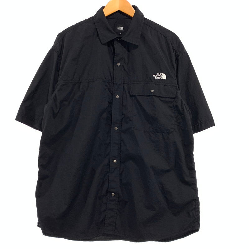 【中古品】【メンズ】 THE NORTH FACE ザ・ノースフェイス S/S NUPTSE SHIRT NR22650 ショートスリーブ ヌプシシャツ 半袖 トップス ボタンダウン 144-260920-ko-04-teih サイズ：XL カラー：ブラック 万代Net店