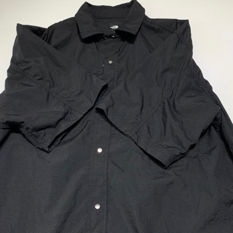【中古品】【メンズ】 THE NORTH FACE ザ・ノースフェイス S/S NUPTSE SHIRT NR22650 ショートスリーブ ヌプシシャツ 半袖 トップス ボタンダウン 144-260920-ko-04-teih サイズ：XL カラー：ブラック 万代Net店