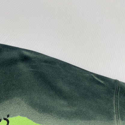 【中古品】【メンズ】 NOMA RHYTHM TEXTILE ノーマリズム テキスタイル HAND DYE TWIST SWEAT N41-CS01 ハンドダイ ツイスト スウェット 長袖 トップス トレーナー 140-260919-yo-02-teih サイズ：3 カラー：グリーン 万代Net店