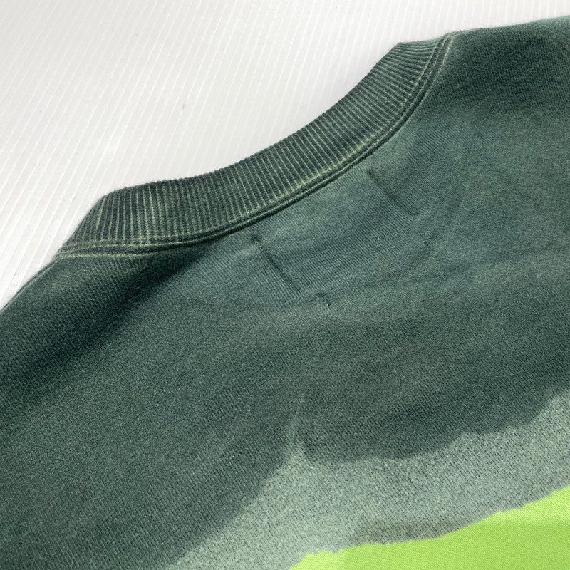 【中古品】【メンズ】 NOMA RHYTHM TEXTILE ノーマリズム テキスタイル HAND DYE TWIST SWEAT N41-CS01 ハンドダイ ツイスト スウェット 長袖 トップス トレーナー 140-260919-yo-02-teih サイズ：3 カラー：グリーン 万代Net店