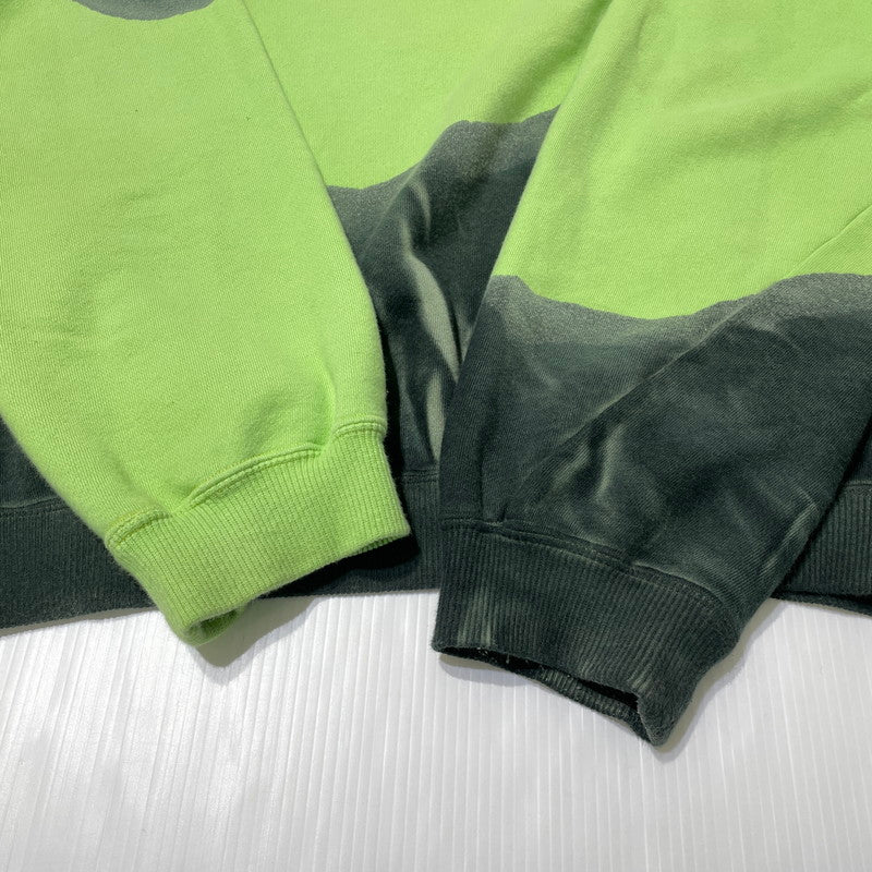 【中古品】【メンズ】 NOMA RHYTHM TEXTILE ノーマリズム テキスタイル HAND DYE TWIST SWEAT N41-CS01 ハンドダイ ツイスト スウェット 長袖 トップス トレーナー 140-260919-yo-02-teih サイズ：3 カラー：グリーン 万代Net店