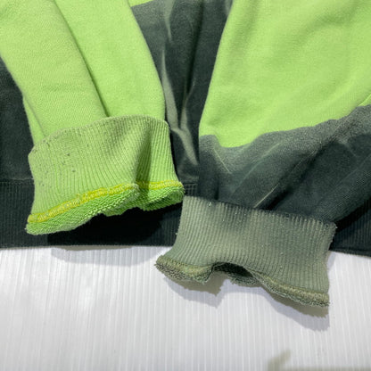 【中古品】【メンズ】 NOMA RHYTHM TEXTILE ノーマリズム テキスタイル HAND DYE TWIST SWEAT N41-CS01 ハンドダイ ツイスト スウェット 長袖 トップス トレーナー 140-260919-yo-02-teih サイズ：3 カラー：グリーン 万代Net店