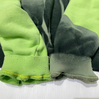 【中古品】【メンズ】 NOMA RHYTHM TEXTILE ノーマリズム テキスタイル HAND DYE TWIST SWEAT N41-CS01 ハンドダイ ツイスト スウェット 長袖 トップス トレーナー 140-260919-yo-02-teih サイズ：3 カラー：グリーン 万代Net店