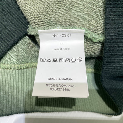 【中古品】【メンズ】 NOMA RHYTHM TEXTILE ノーマリズム テキスタイル HAND DYE TWIST SWEAT N41-CS01 ハンドダイ ツイスト スウェット 長袖 トップス トレーナー 140-260919-yo-02-teih サイズ：3 カラー：グリーン 万代Net店