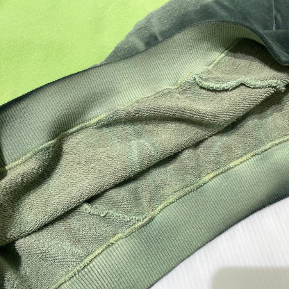 【中古品】【メンズ】 NOMA RHYTHM TEXTILE ノーマリズム テキスタイル HAND DYE TWIST SWEAT N41-CS01 ハンドダイ ツイスト スウェット 長袖 トップス トレーナー 140-260919-yo-02-teih サイズ：3 カラー：グリーン 万代Net店