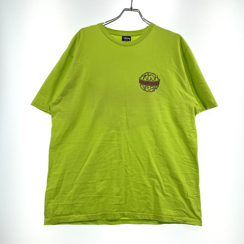 【中古品】【メンズ】 STUSSY ステューシー FRESH GEAR S/S TEE フレッシュギア ショートスリーブ Tシャツ 半袖 トップス 142-260919-yo-01-teih サイズ：L カラー：ライムグリーン 万代Net店