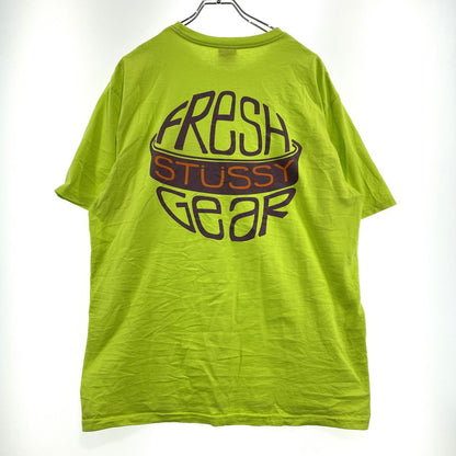 【中古品】【メンズ】 STUSSY ステューシー FRESH GEAR S/S TEE フレッシュギア ショートスリーブ Tシャツ 半袖 トップス 142-260919-yo-01-teih サイズ：L カラー：ライムグリーン 万代Net店
