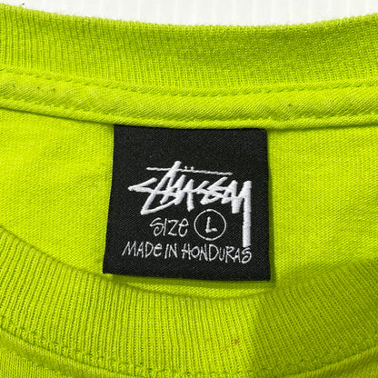 【中古品】【メンズ】 STUSSY ステューシー FRESH GEAR S/S TEE フレッシュギア ショートスリーブ Tシャツ 半袖 トップス 142-260919-yo-01-teih サイズ：L カラー：ライムグリーン 万代Net店