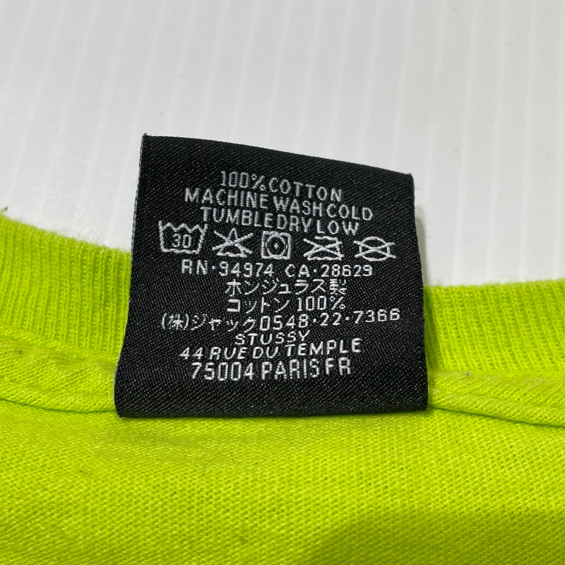【中古品】【メンズ】 STUSSY ステューシー FRESH GEAR S/S TEE フレッシュギア ショートスリーブ Tシャツ 半袖 トップス 142-260919-yo-01-teih サイズ：L カラー：ライムグリーン 万代Net店