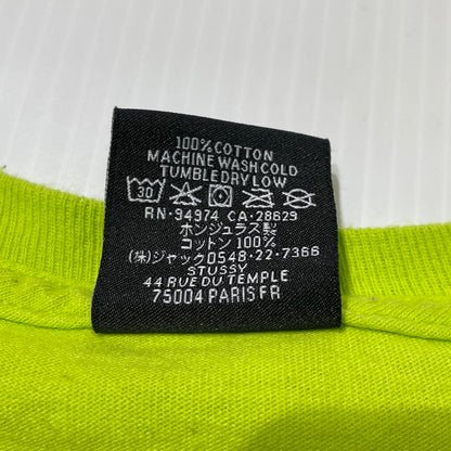 【中古品】【メンズ】 STUSSY ステューシー FRESH GEAR S/S TEE フレッシュギア ショートスリーブ Tシャツ 半袖 トップス 142-260919-yo-01-teih サイズ：L カラー：ライムグリーン 万代Net店