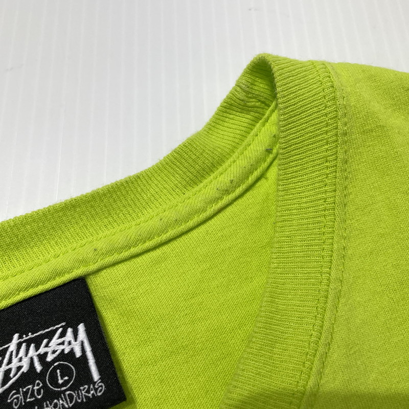 【中古品】【メンズ】 STUSSY ステューシー FRESH GEAR S/S TEE フレッシュギア ショートスリーブ Tシャツ 半袖 トップス 142-260919-yo-01-teih サイズ：L カラー：ライムグリーン 万代Net店