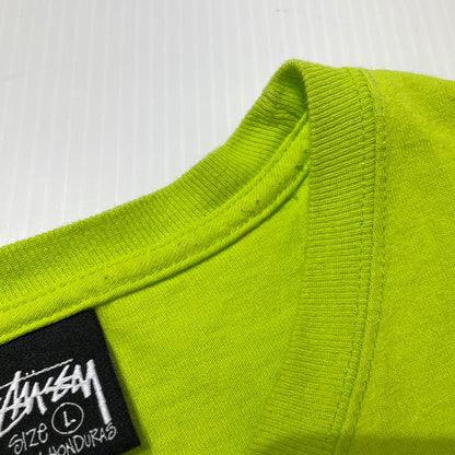 【中古品】【メンズ】 STUSSY ステューシー FRESH GEAR S/S TEE フレッシュギア ショートスリーブ Tシャツ 半袖 トップス 142-260919-yo-01-teih サイズ：L カラー：ライムグリーン 万代Net店