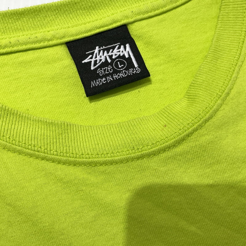 【中古品】【メンズ】 STUSSY ステューシー FRESH GEAR S/S TEE フレッシュギア ショートスリーブ Tシャツ 半袖 トップス 142-260919-yo-01-teih サイズ：L カラー：ライムグリーン 万代Net店
