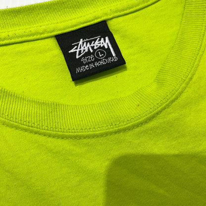 【中古品】【メンズ】 STUSSY ステューシー FRESH GEAR S/S TEE フレッシュギア ショートスリーブ Tシャツ 半袖 トップス 142-260919-yo-01-teih サイズ：L カラー：ライムグリーン 万代Net店