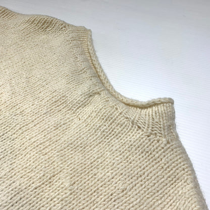 【中古品】【メンズ】 MCMACHAN WOOLEN マクマーン ウーレン HAND MADE WOOL KNIT ハンドメイド ウール ニット トップス セーター 147-260920-ko-10-teih サイズ：不明 カラー：ナチュラル 万代Net店