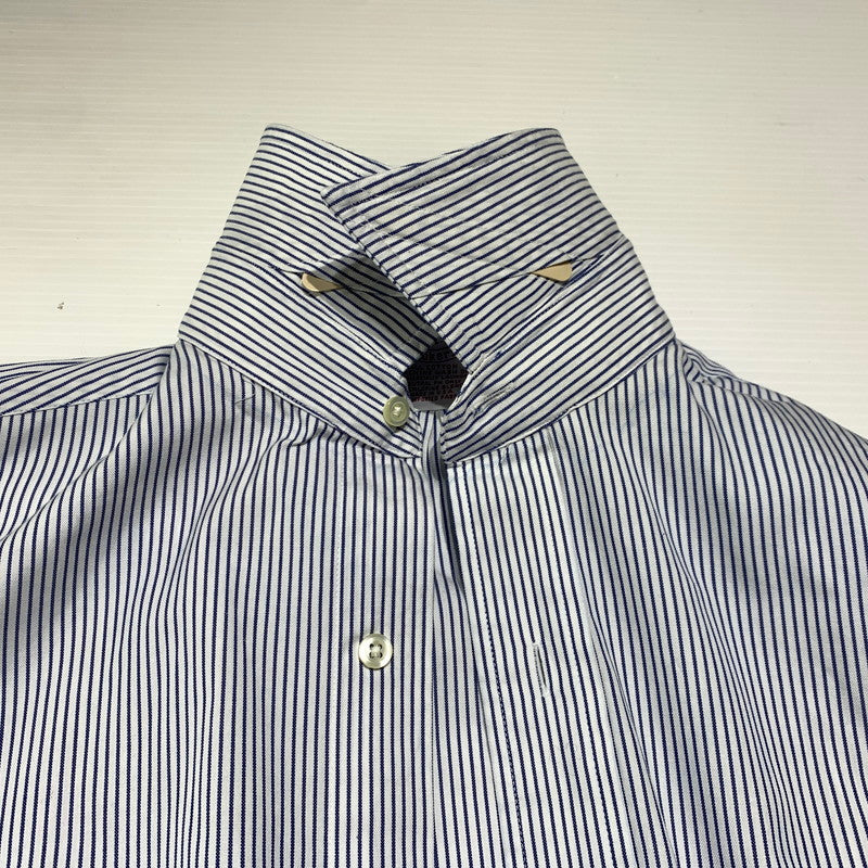 【中古品】【メンズ】 BROOKS BROTHERS ブルックスブラザーズ BUTTON DOWN L/S SHIRT VINTAGE ボタンダウン ロングスリーブ シャツ 長袖 トップス ヴィンテージ 145-260920-ko-11-teih サイズ：14H-1 カラー：ストライプ 万代Net店