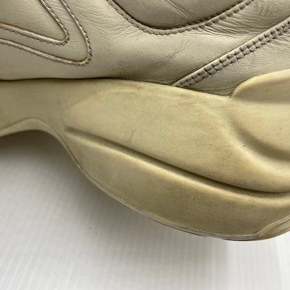 【現状渡し品】【メンズ】 GUCCI グッチ RHYTON LEATHER SNEAKER 500877 ライトン レザー スニーカー 靴 183-261007-sa-01-teih サイズ：27cm カラー：アイボリー 万代Net店