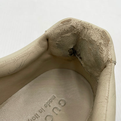 【現状渡し品】【メンズ】 GUCCI グッチ RHYTON LEATHER SNEAKER 500877 ライトン レザー スニーカー 靴 183-261007-sa-01-teih サイズ：27cm カラー：アイボリー 万代Net店