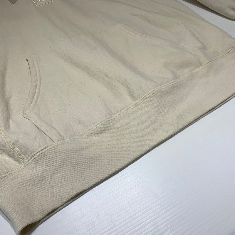 【中古品】【メンズ】 Supreme シュプリーム CROSS BOX LOGO HOODED SWEATSHIRT NATURAL クロス ボックス フーディ スウェットシャツ トップス プルオーバーパーカー 149-260920-ko-06-teih サイズ：L カラー：クリーム 万代Net店