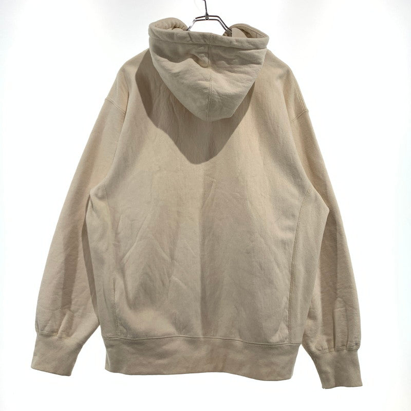 【中古品】【メンズ】 Supreme シュプリーム CROSS BOX LOGO HOODED SWEATSHIRT NATURAL クロス ボックス フーディ スウェットシャツ トップス プルオーバーパーカー 149-260920-ko-06-teih サイズ：L カラー：クリーム 万代Net店