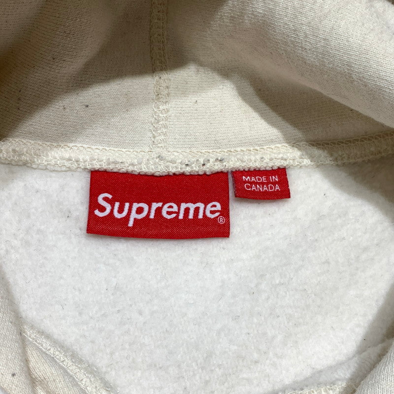 【中古品】【メンズ】 Supreme シュプリーム CROSS BOX LOGO HOODED SWEATSHIRT NATURAL クロス ボックス フーディ スウェットシャツ トップス プルオーバーパーカー 149-260920-ko-06-teih サイズ：L カラー：クリーム 万代Net店