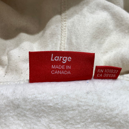 【中古品】【メンズ】 Supreme シュプリーム CROSS BOX LOGO HOODED SWEATSHIRT NATURAL クロス ボックス フーディ スウェットシャツ トップス プルオーバーパーカー 149-260920-ko-06-teih サイズ：L カラー：クリーム 万代Net店