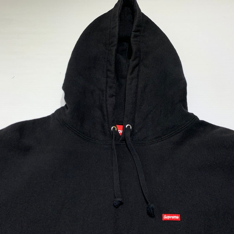 【中古品】【メンズ】 Supreme シュプリーム SMALL BOX LOGO HOODED SWEATSHIRT スモールボックス ロゴ フーディ スウェットシャツ トップス プルオーバーパーカー 149-260920-ko-05-teih サイズ：M カラー：ブラック 万代Net店