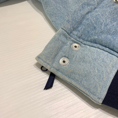 【中古品】【メンズ】 Supreme シュプリーム × NIKE ナイキ × NBA TEAMS 別注 コラボ WARM-UP JACKET BLUE AO3632-440 ウォームアップ ジャケット アウター スタジャン 149-260920-ko-12-teih サイズ：M カラー：インディゴ 万代Net店