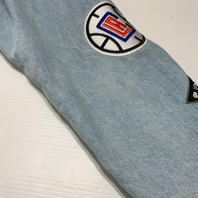 【中古品】【メンズ】 Supreme シュプリーム × NIKE ナイキ × NBA TEAMS 別注 コラボ WARM-UP JACKET BLUE AO3632-440 ウォームアップ ジャケット アウター スタジャン 149-260920-ko-12-teih サイズ：M カラー：インディゴ 万代Net店