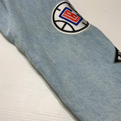 【中古品】【メンズ】 Supreme シュプリーム × NIKE ナイキ × NBA TEAMS 別注 コラボ WARM-UP JACKET BLUE AO3632-440 ウォームアップ ジャケット アウター スタジャン 149-260920-ko-12-teih サイズ：M カラー：インディゴ 万代Net店