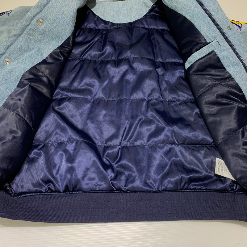 【中古品】【メンズ】 Supreme シュプリーム × NIKE ナイキ × NBA TEAMS 別注 コラボ WARM-UP JACKET BLUE AO3632-440 ウォームアップ ジャケット アウター スタジャン 149-260920-ko-12-teih サイズ：M カラー：インディゴ 万代Net店