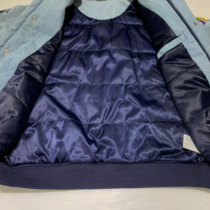 【中古品】【メンズ】 Supreme シュプリーム × NIKE ナイキ × NBA TEAMS 別注 コラボ WARM-UP JACKET BLUE AO3632-440 ウォームアップ ジャケット アウター スタジャン 149-260920-ko-12-teih サイズ：M カラー：インディゴ 万代Net店