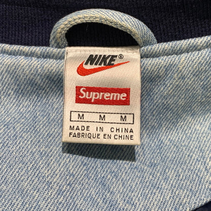 【中古品】【メンズ】 Supreme シュプリーム × NIKE ナイキ × NBA TEAMS 別注 コラボ WARM-UP JACKET BLUE AO3632-440 ウォームアップ ジャケット アウター スタジャン 149-260920-ko-12-teih サイズ：M カラー：インディゴ 万代Net店