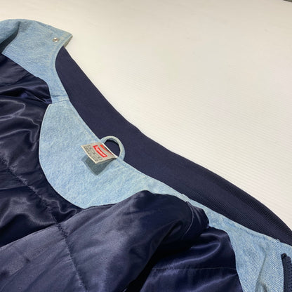 【中古品】【メンズ】 Supreme シュプリーム × NIKE ナイキ × NBA TEAMS 別注 コラボ WARM-UP JACKET BLUE AO3632-440 ウォームアップ ジャケット アウター スタジャン 149-260920-ko-12-teih サイズ：M カラー：インディゴ 万代Net店