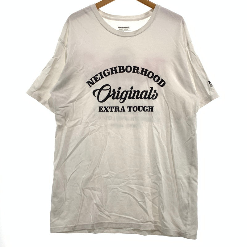 【中古品】【メンズ】 NEIGHBORHOOD ネイバーフッド × B'z ビーズ 稲葉浩志 別注 コラボ S/S TEE ショートスリーブ Tシャツ 半袖 トップス 142-260920-ko-02-teih サイズ：XL カラー：ホワイト 万代Net店