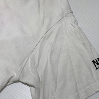 【中古品】【メンズ】 NEIGHBORHOOD ネイバーフッド × B'z ビーズ 稲葉浩志 別注 コラボ S/S TEE ショートスリーブ Tシャツ 半袖 トップス 142-260920-ko-02-teih サイズ：XL カラー：ホワイト 万代Net店