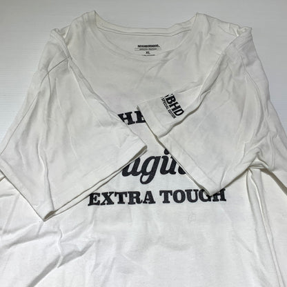 【中古品】【メンズ】 NEIGHBORHOOD ネイバーフッド × B'z ビーズ 稲葉浩志 別注 コラボ S/S TEE ショートスリーブ Tシャツ 半袖 トップス 142-260920-ko-02-teih サイズ：XL カラー：ホワイト 万代Net店