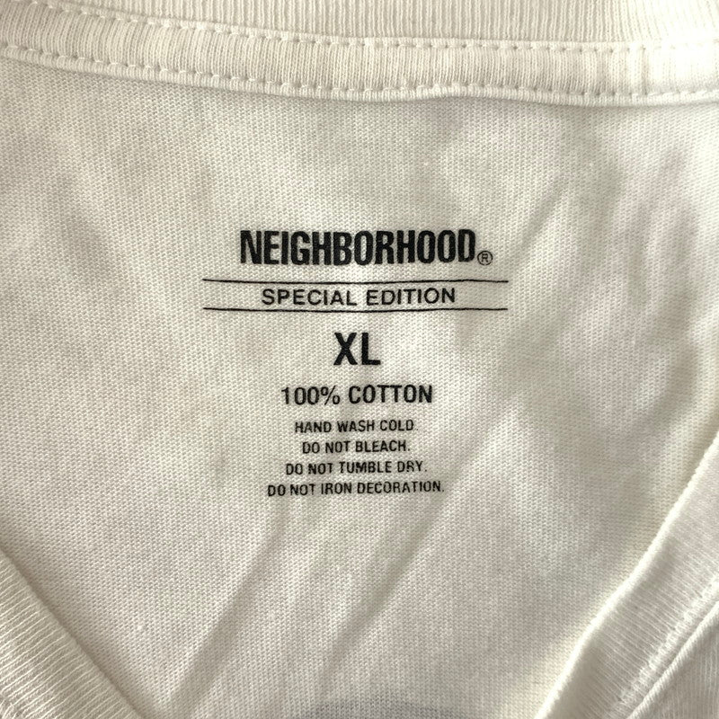 【中古品】【メンズ】 NEIGHBORHOOD ネイバーフッド × B'z ビーズ 稲葉浩志 別注 コラボ S/S TEE ショートスリーブ Tシャツ 半袖 トップス 142-260920-ko-02-teih サイズ：XL カラー：ホワイト 万代Net店