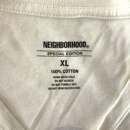 【中古品】【メンズ】 NEIGHBORHOOD ネイバーフッド × B'z ビーズ 稲葉浩志 別注 コラボ S/S TEE ショートスリーブ Tシャツ 半袖 トップス 142-260920-ko-02-teih サイズ：XL カラー：ホワイト 万代Net店