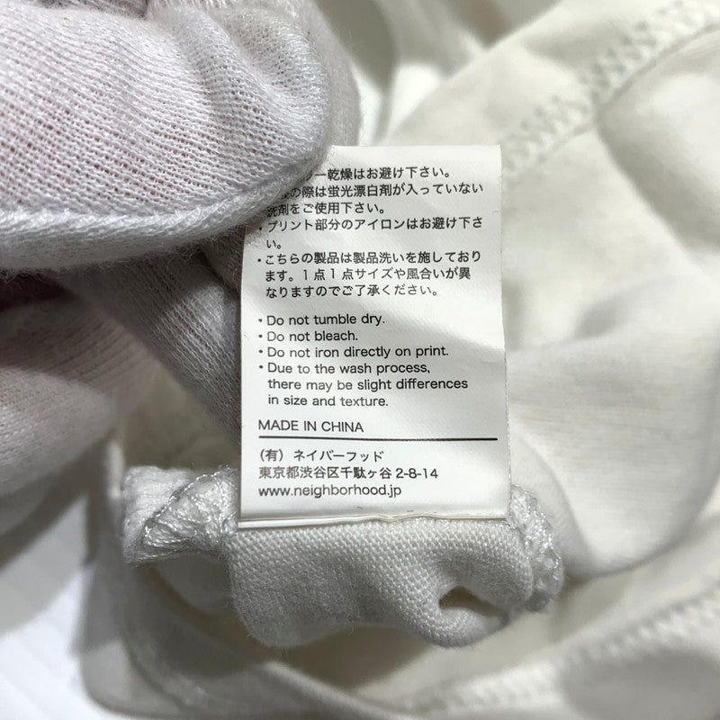 【中古品】【メンズ】 NEIGHBORHOOD ネイバーフッド × B'z ビーズ 稲葉浩志 別注 コラボ S/S TEE ショートスリーブ Tシャツ 半袖 トップス 142-260920-ko-02-teih サイズ：XL カラー：ホワイト 万代Net店