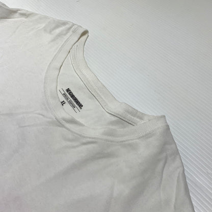 【中古品】【メンズ】 NEIGHBORHOOD ネイバーフッド × B'z ビーズ 稲葉浩志 別注 コラボ S/S TEE ショートスリーブ Tシャツ 半袖 トップス 142-260920-ko-02-teih サイズ：XL カラー：ホワイト 万代Net店