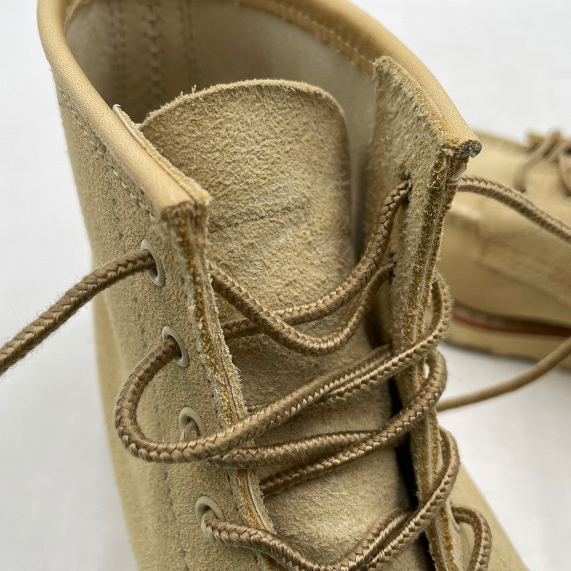 【中古品】【レディース】 RED WING レッドウィング 6-INCH CLASSIC MOC 3328 6インチ クラシック モック ブーツ 靴 167-260924-yo-09-teih サイズ：25cm カラー：ベージュ 万代Net店